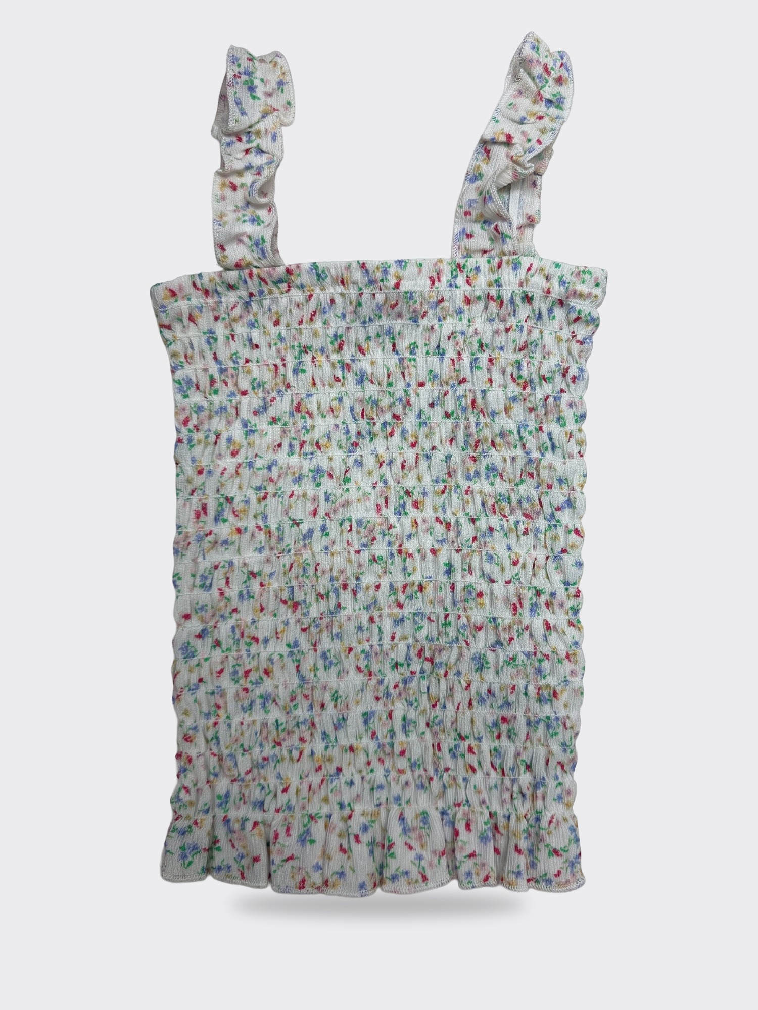 Blue Flower Victoria Smocked tank, Cheryl Kids