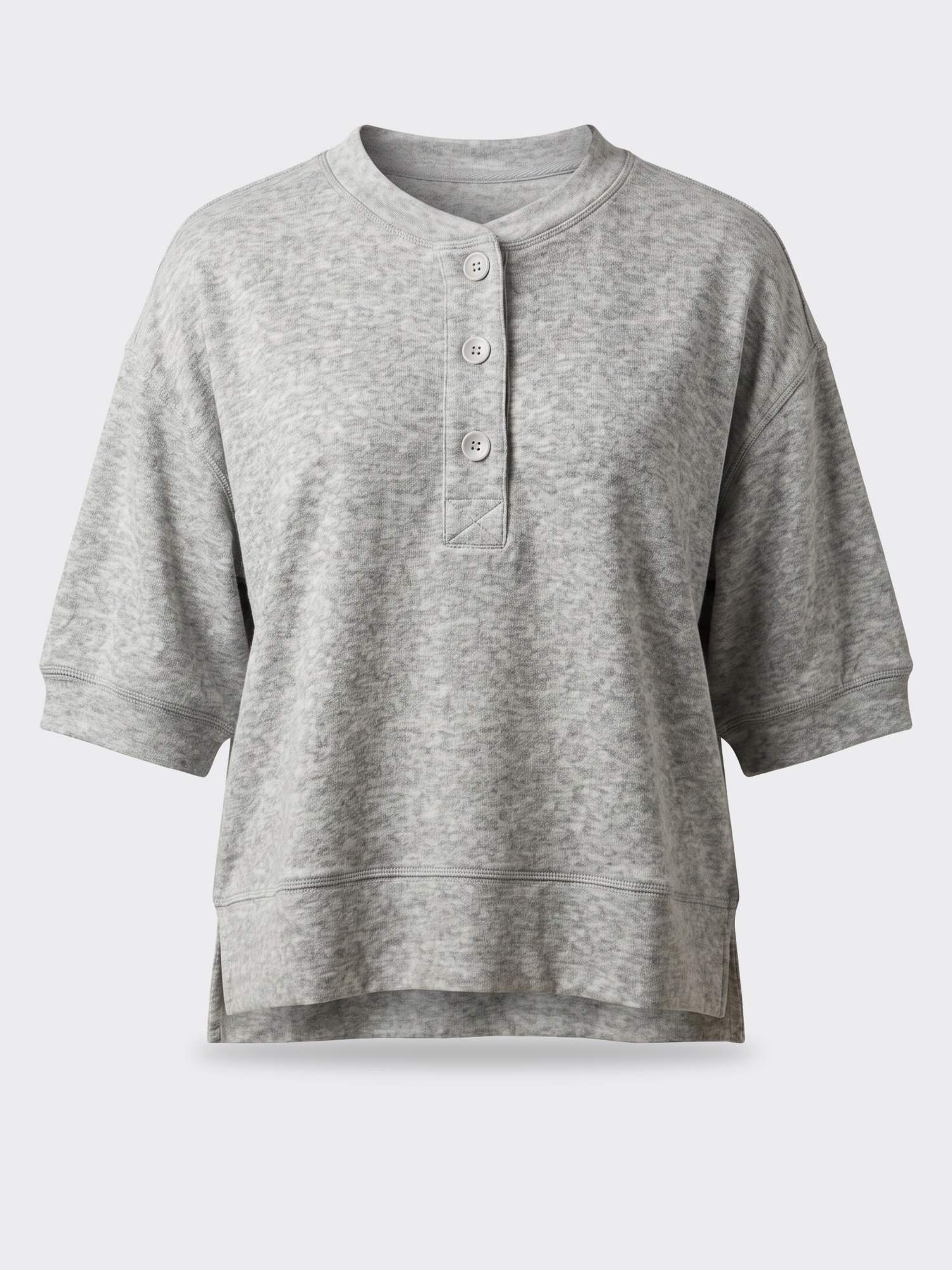 Bobi Puff Sleeve Boxy Henley