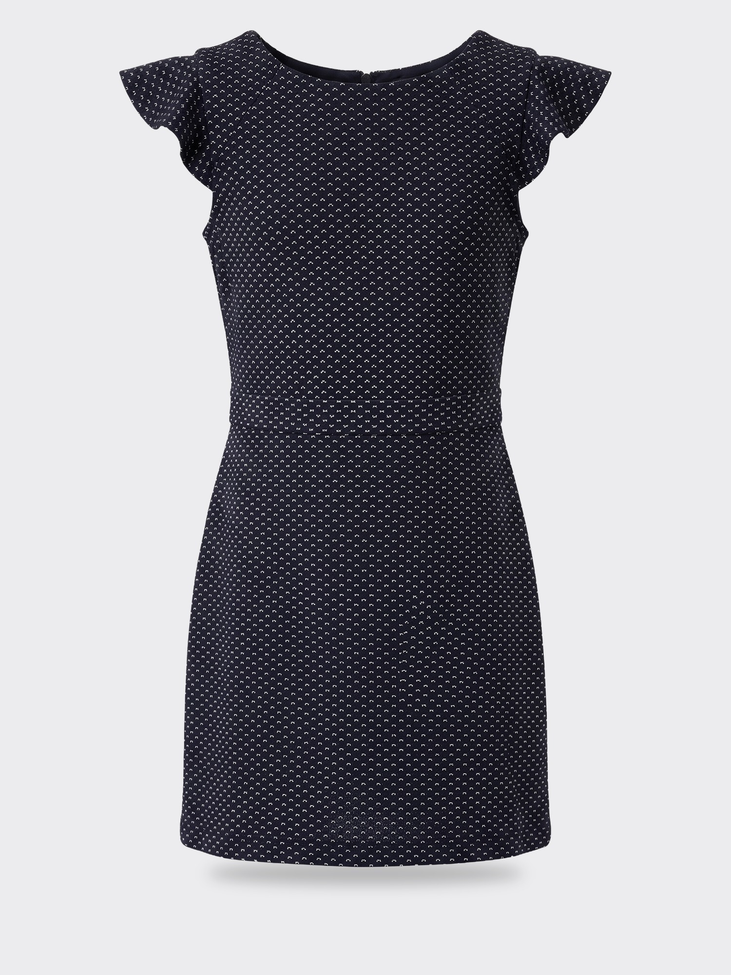 By Debra K Ruffle Sleeve Straight Dress #357
