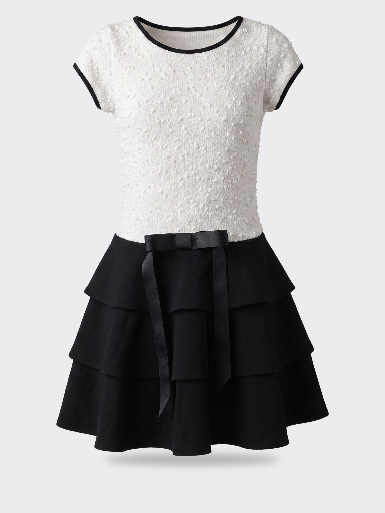 Dolls and Divas Ruffle Skirt Dress W Bow