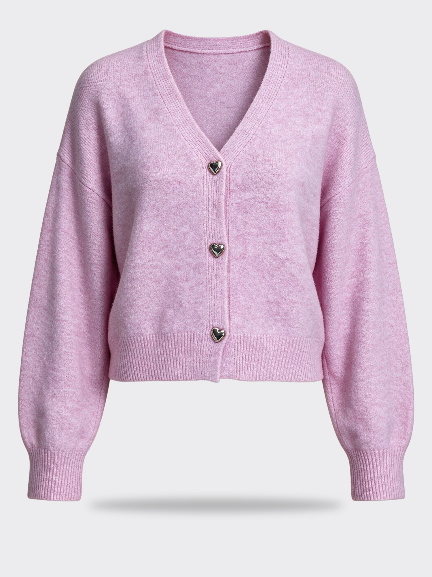 Double Zero Heart Button Cardigan