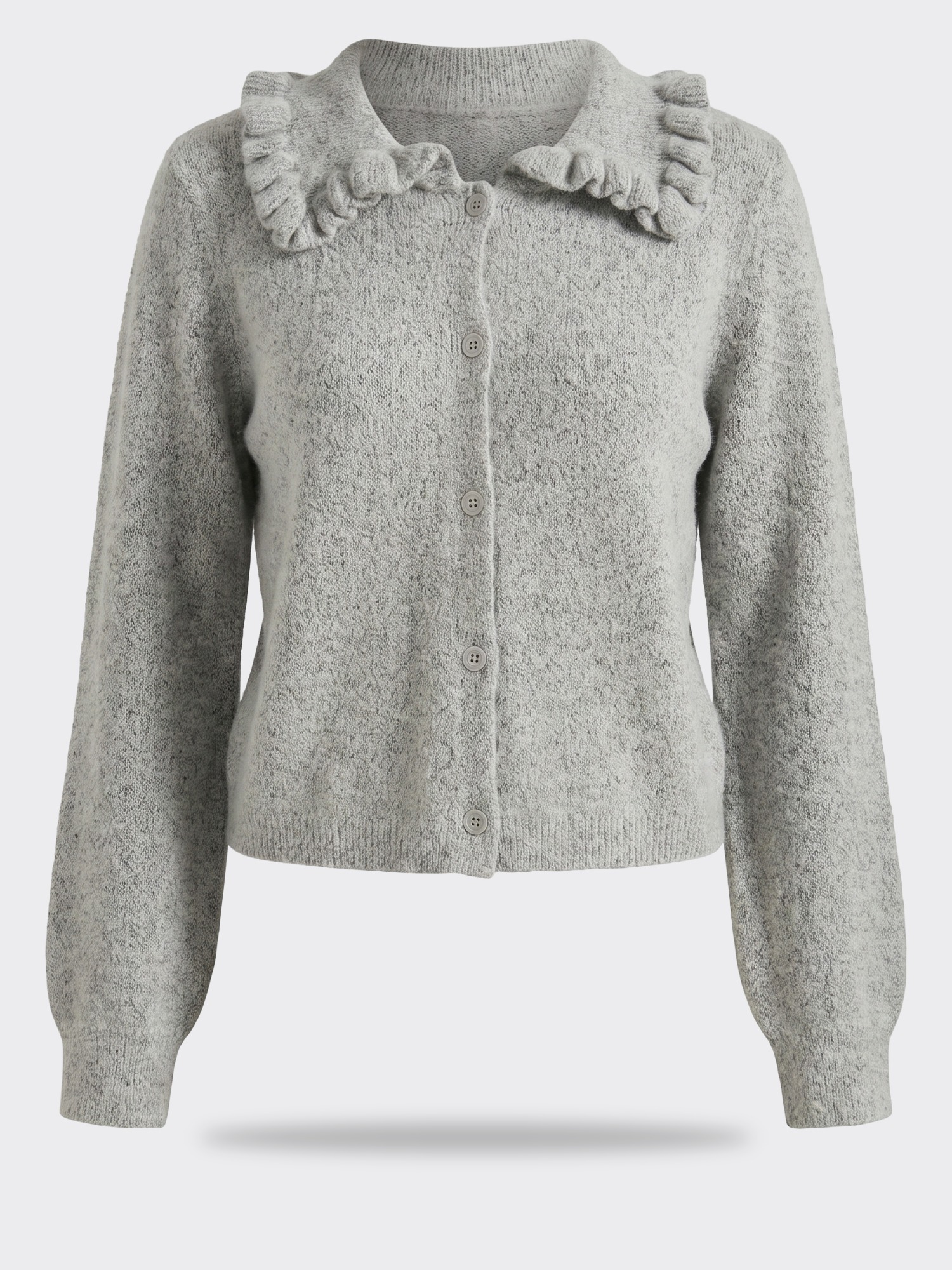 Double Zero Ruffle Collar Sweater