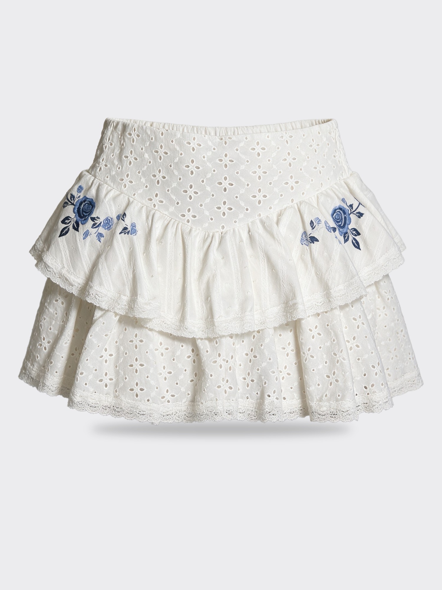 Flowers By Zoe Eyelet Rose Skirt