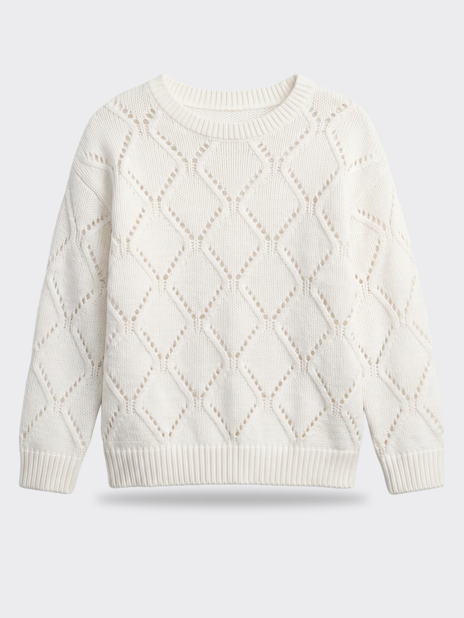 Flowers By Zoe Open Knit Sweater