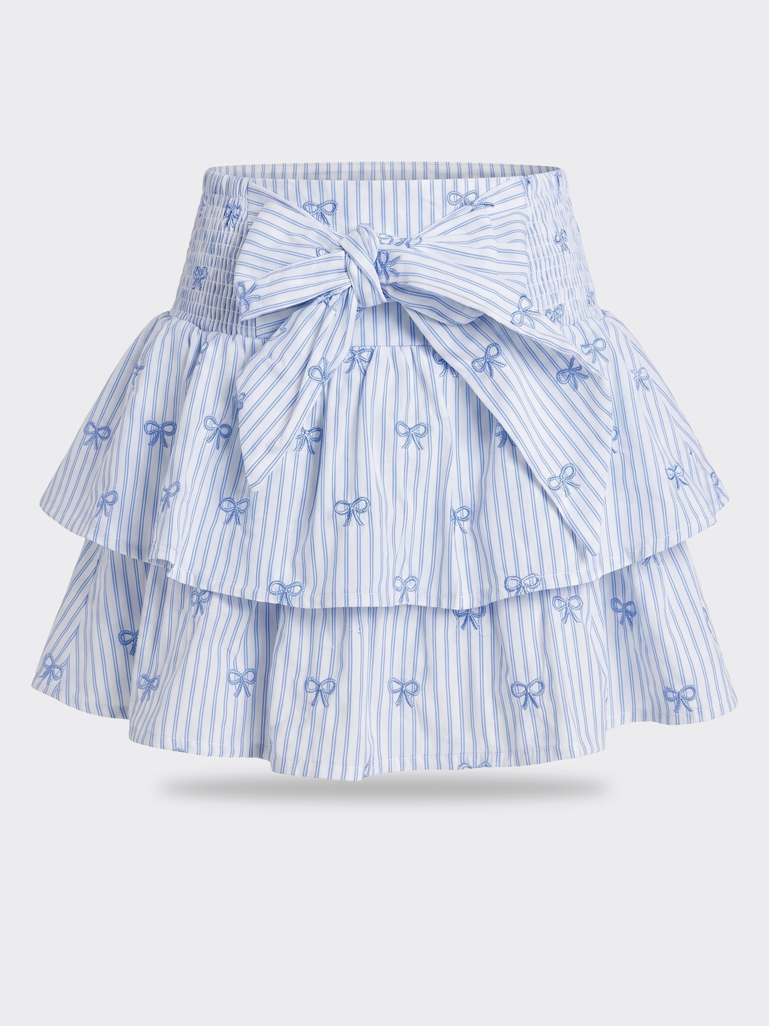 Flowers By Zoe Stripe Bow Skirt