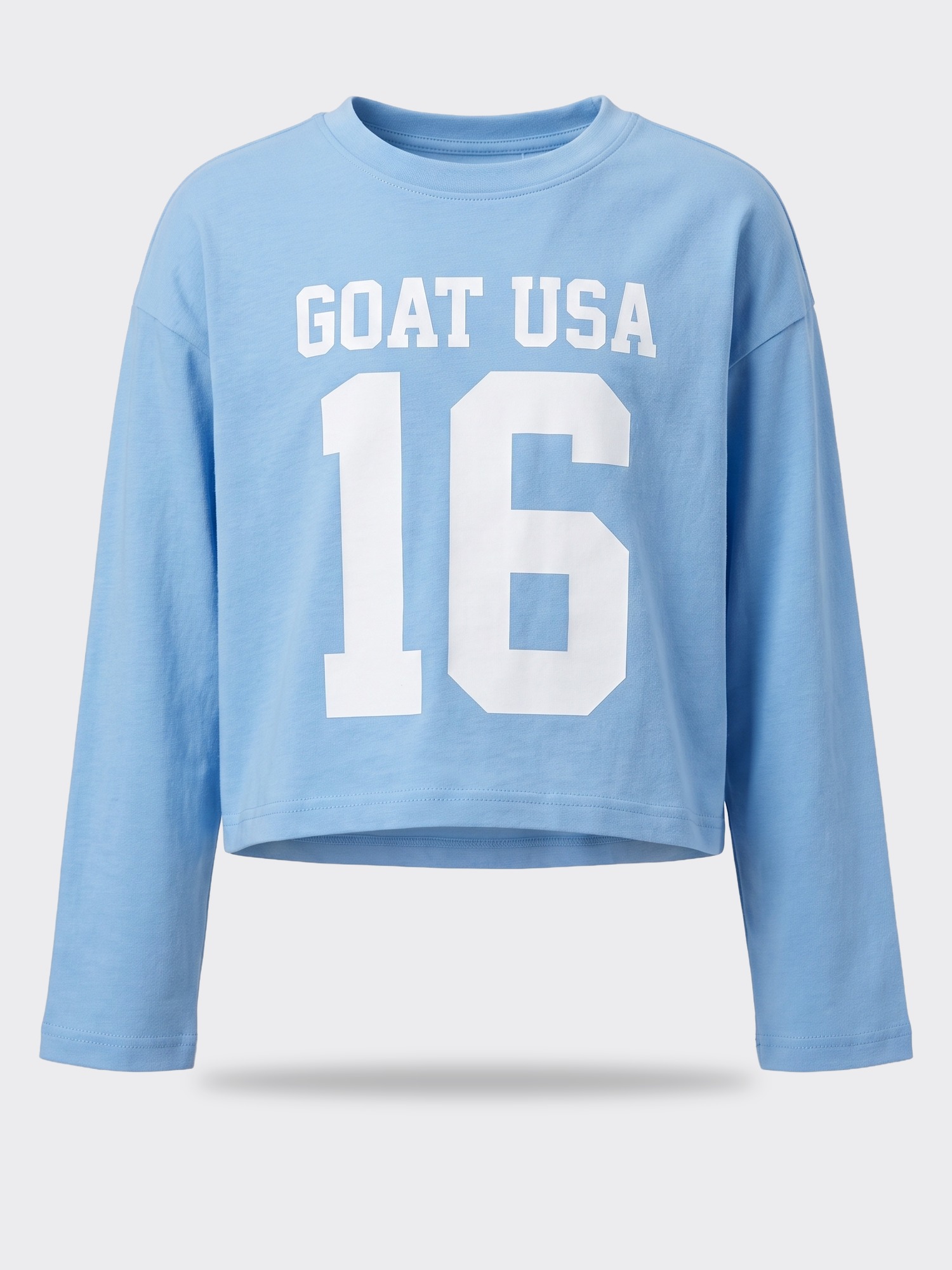 Girls' GOAT USA Crop Long Sleeve T-Shirt