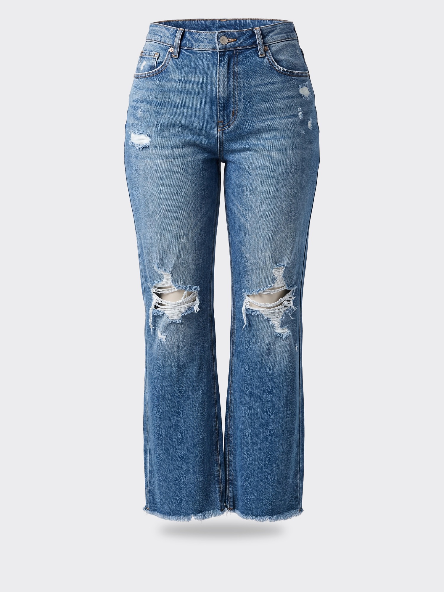Jordache Ripped Wide Leg Jean