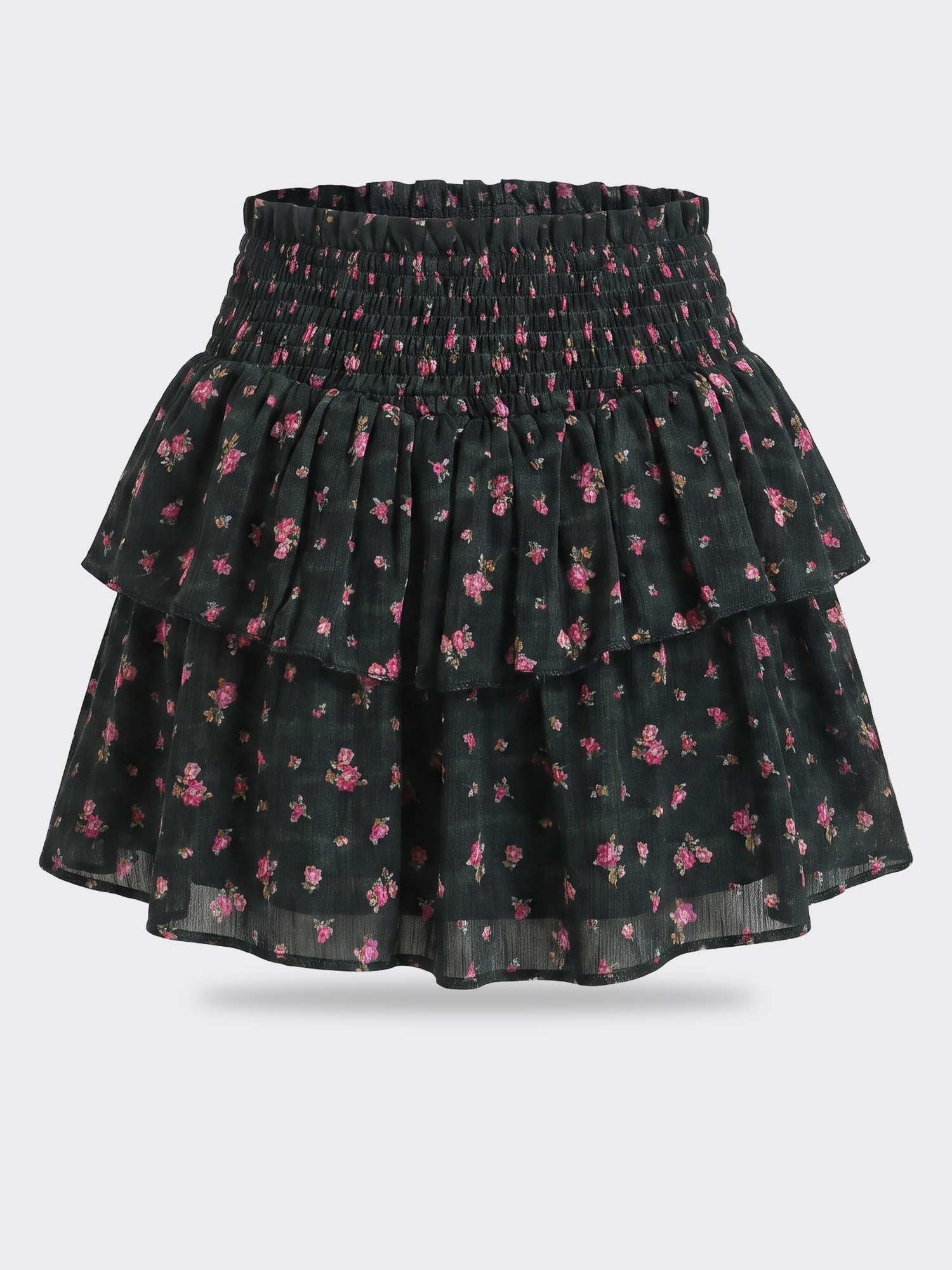 Katie J K Brooke Print Skirt