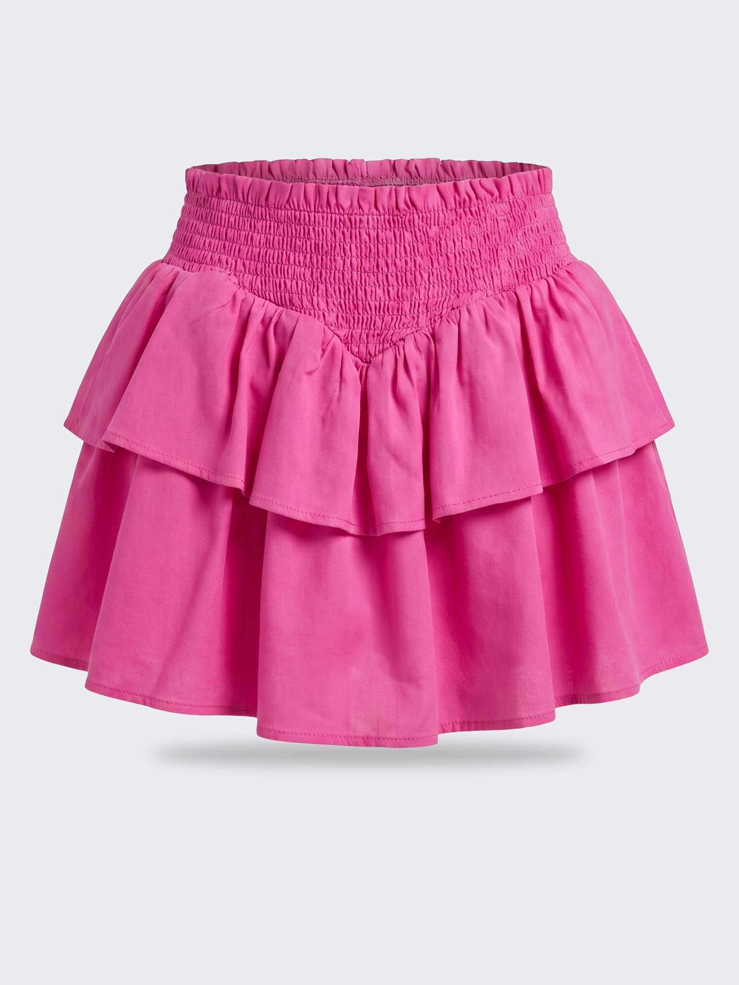 Katie J K Solid Ruffle Skirt-Brooke : M