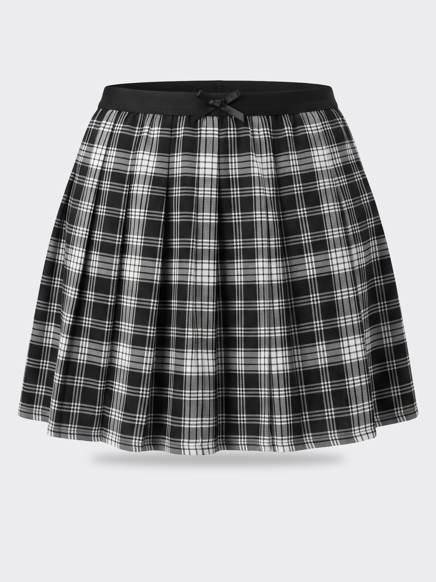Le Lis Low Rise Knit Band Pleated Skort