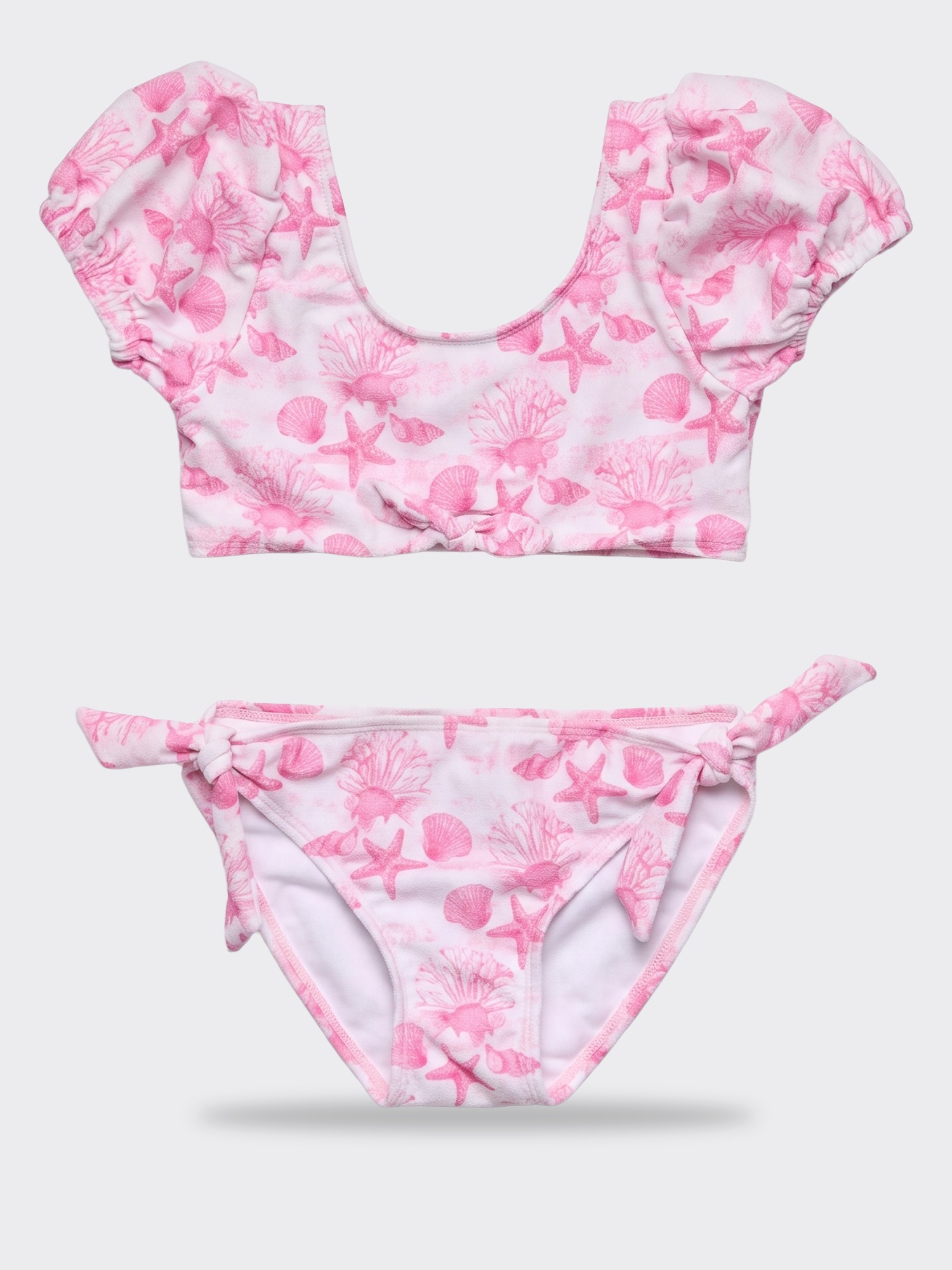 Snapper Pink Lagoon Puff Sleeve