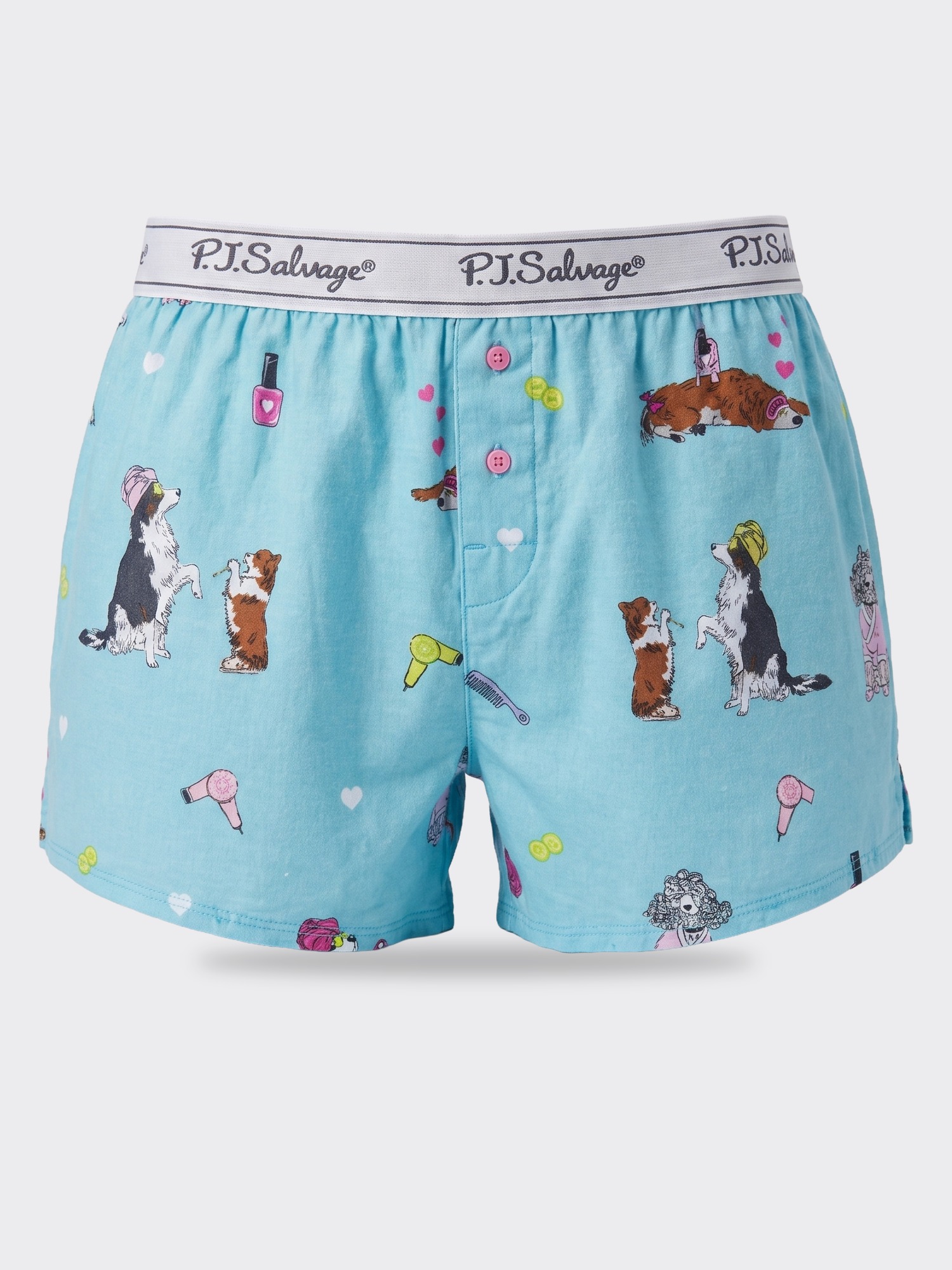 PJ Salvage Flannel Print Boxer Short