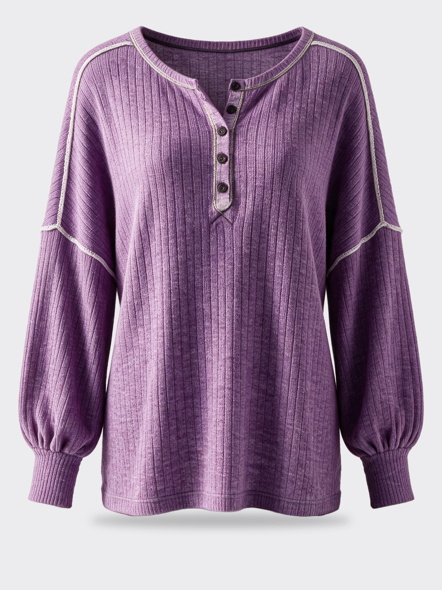 Urban Daisy Thermal Button Top-L