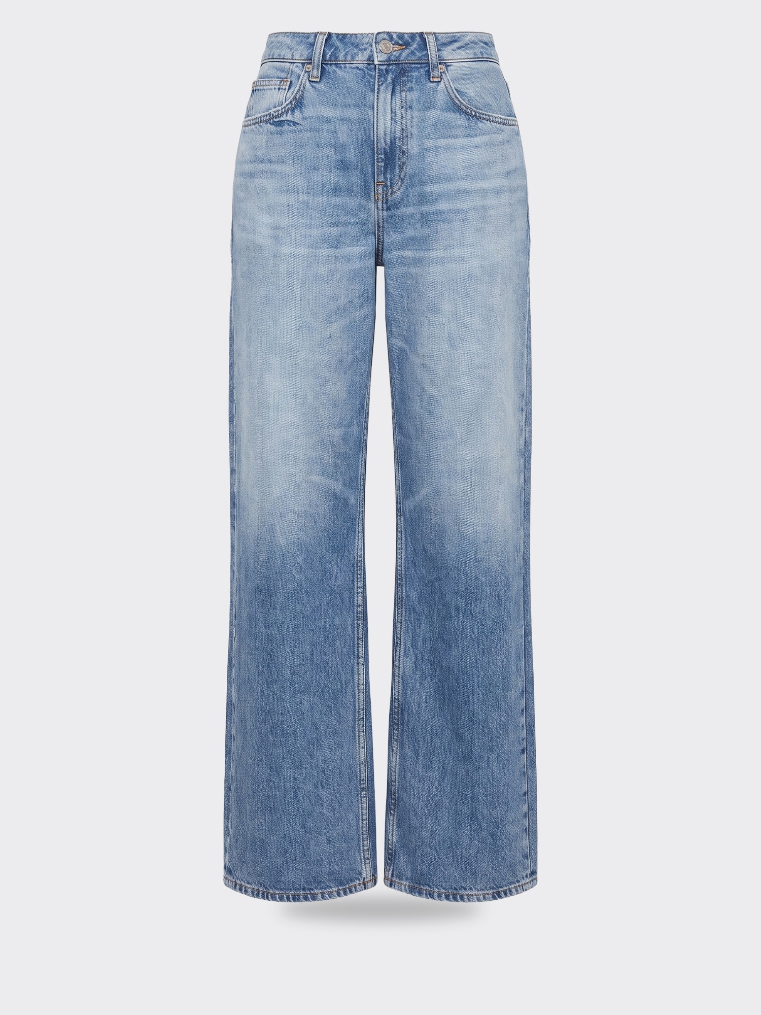 Vintage Havana Denim Fleece Wide Leg Jean
